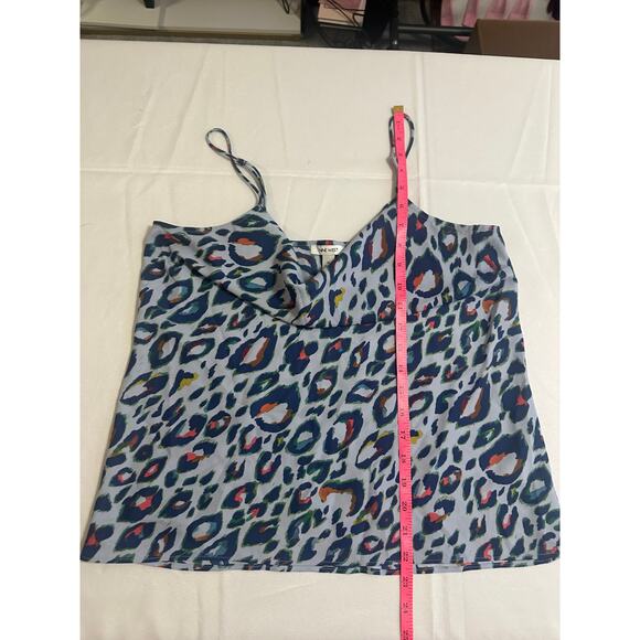 Nine West Abstract Leopard Print Cami Top - Size M - Picture 8 of 10